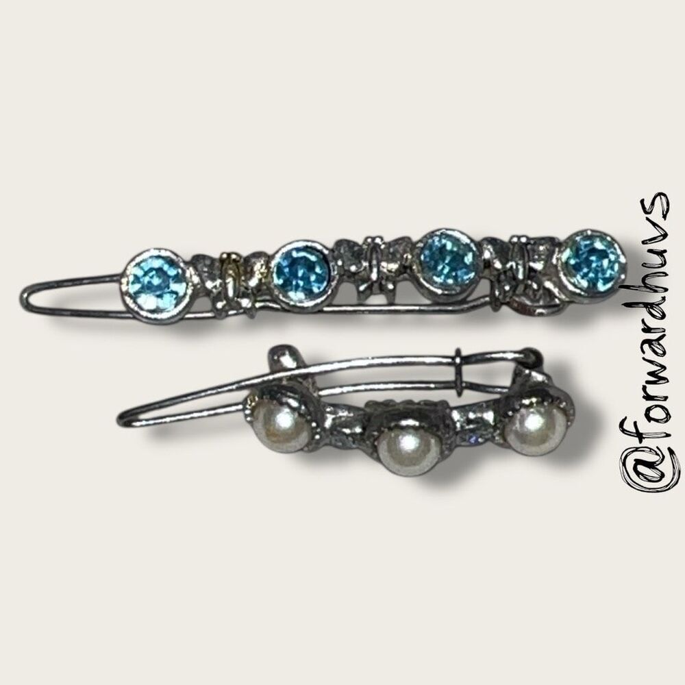 Bundle Sale 3 for $15 | Set of 2 Silver-Tone Barrettes